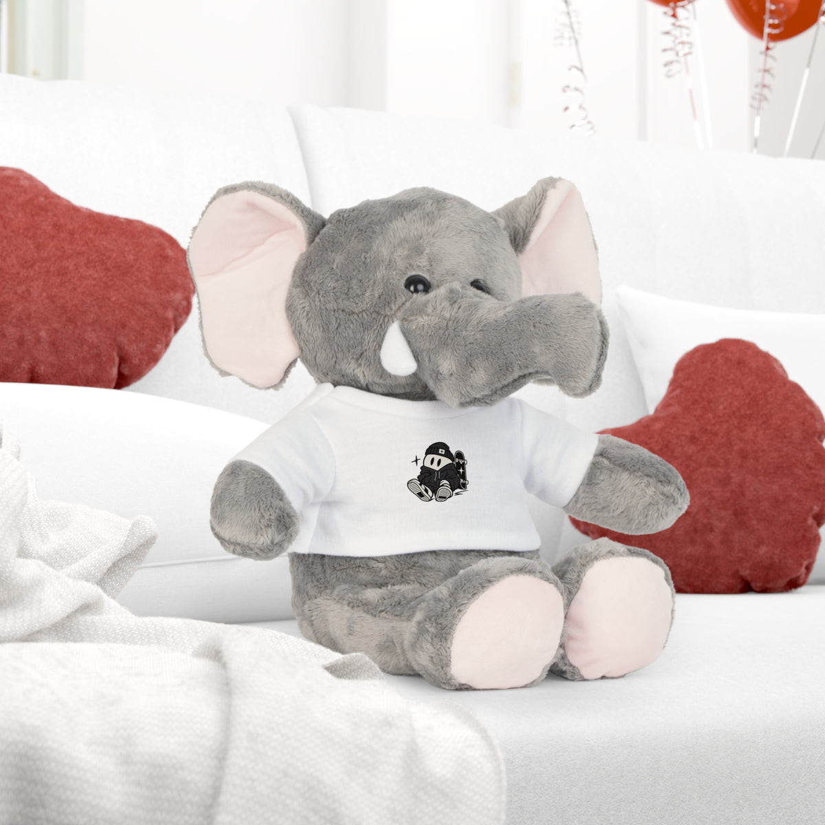 Classic Teddy Bear Plush Toy with Cute Cartoon T-Shirt