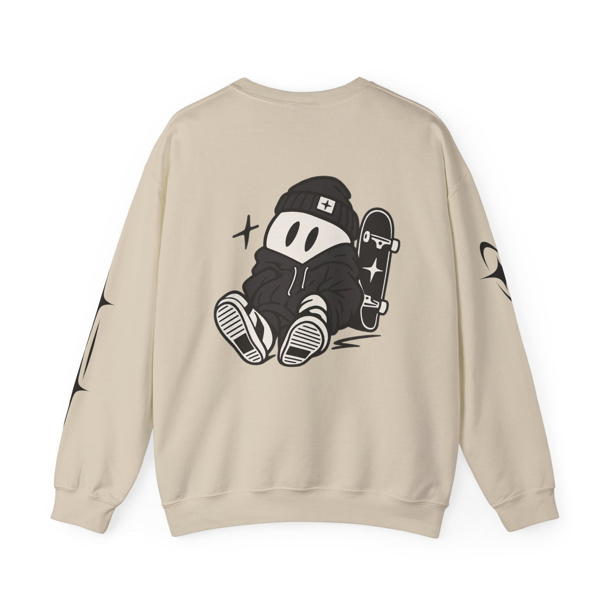 Liptoc Logo Crewneck Sweatshirt — Retro Spacewave Graphic