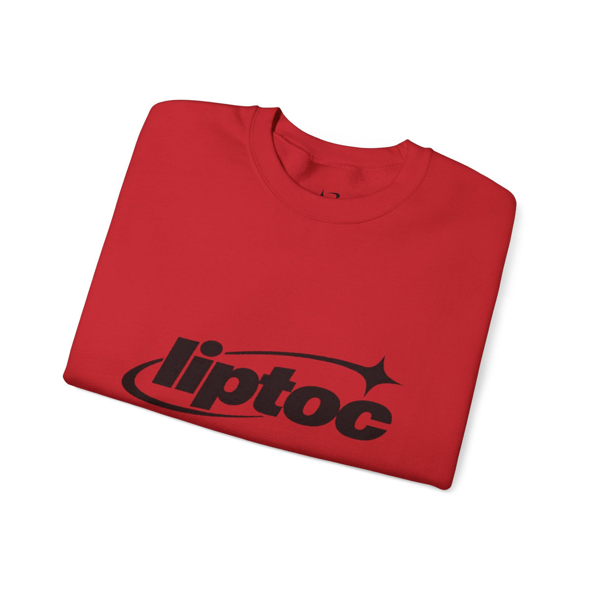 Liptoc Logo Crewneck Sweatshirt — Retro Spacewave Graphic