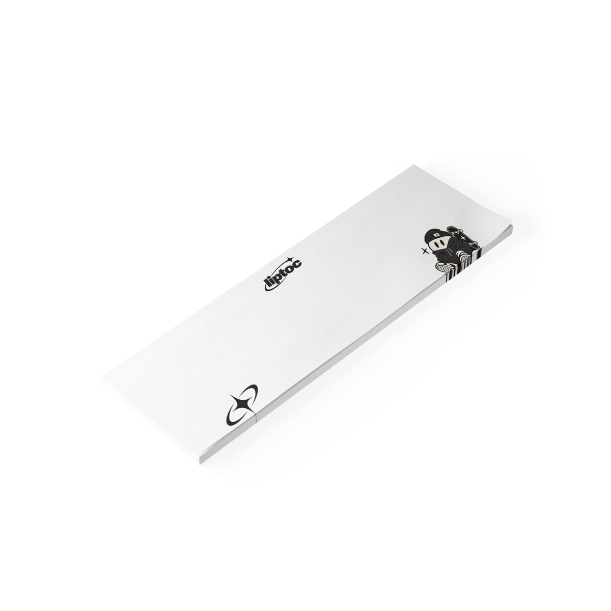 Post-it® Note Pads — Cute Black & White Cartoon Character Sticky Notes (Small Square)