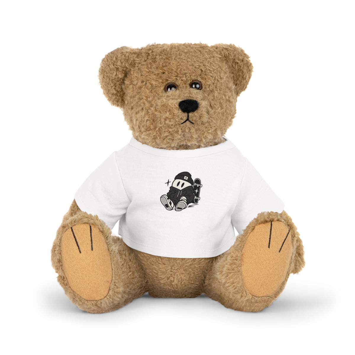 Classic Teddy Bear Plush Toy with Cute Cartoon T-Shirt