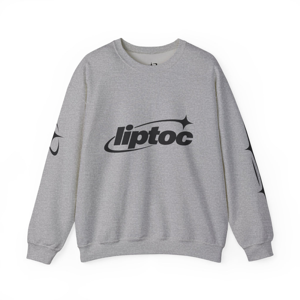 Liptoc Logo Crewneck Sweatshirt — Retro Spacewave Graphic