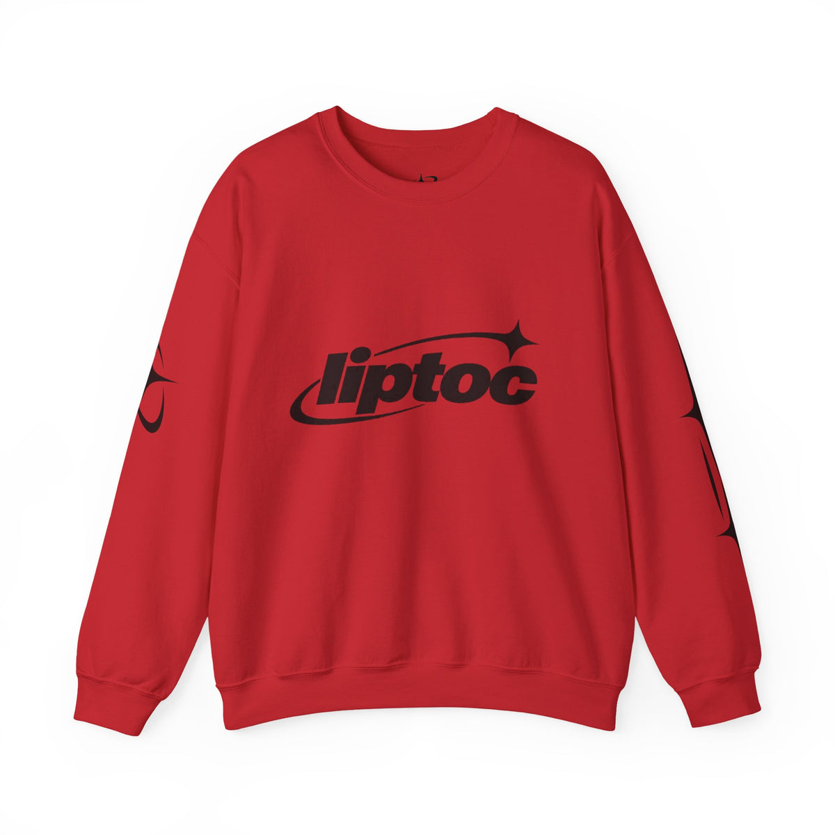 Liptoc Logo Crewneck Sweatshirt — Retro Spacewave Graphic
