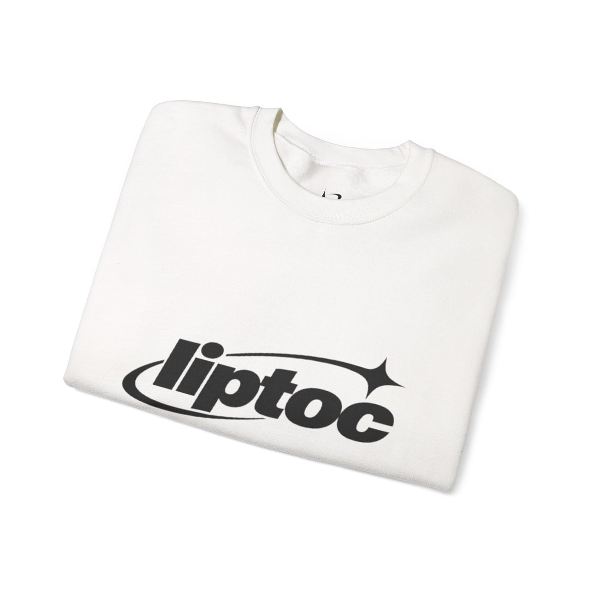Liptoc Logo Crewneck Sweatshirt — Retro Spacewave Graphic