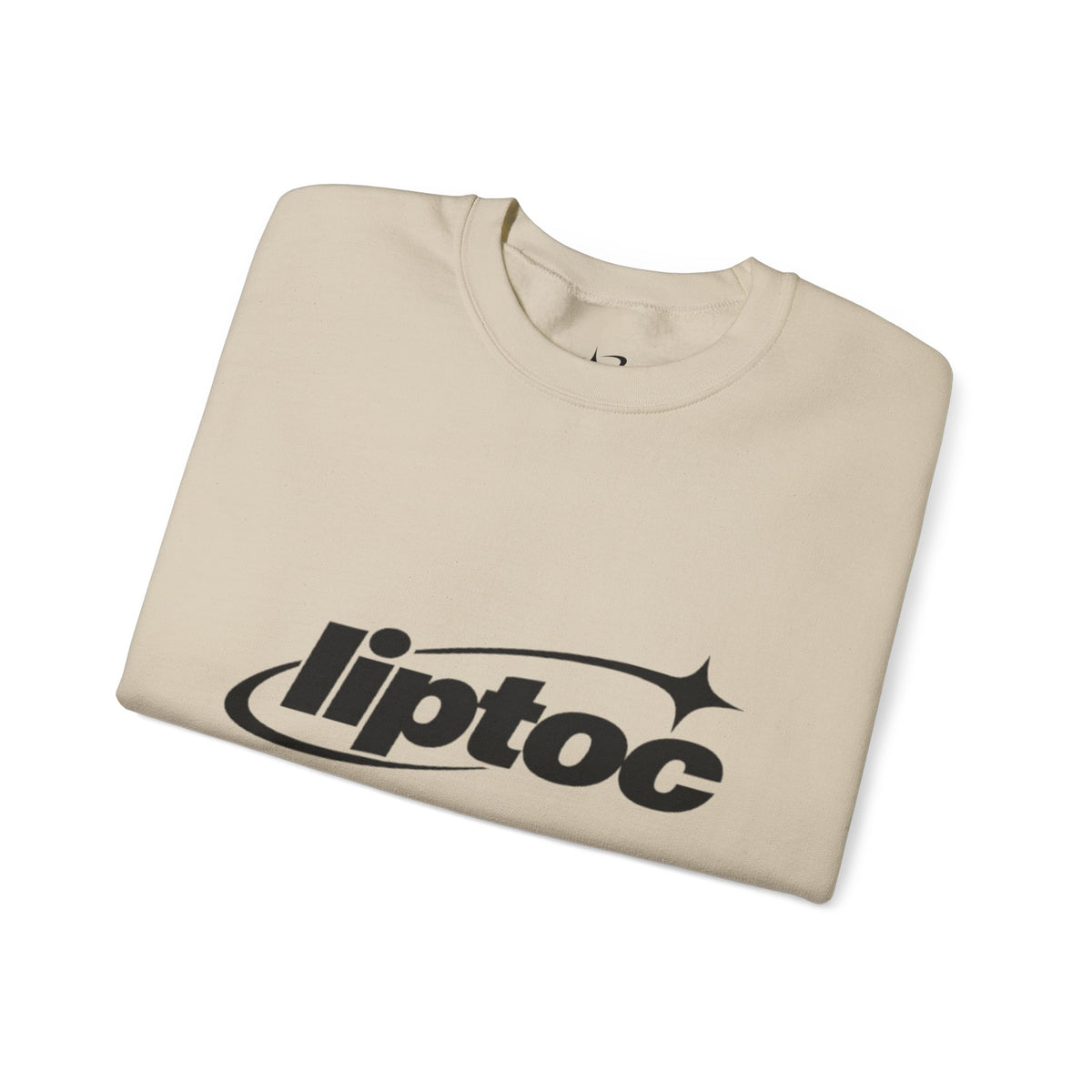Liptoc Logo Crewneck Sweatshirt — Retro Spacewave Graphic