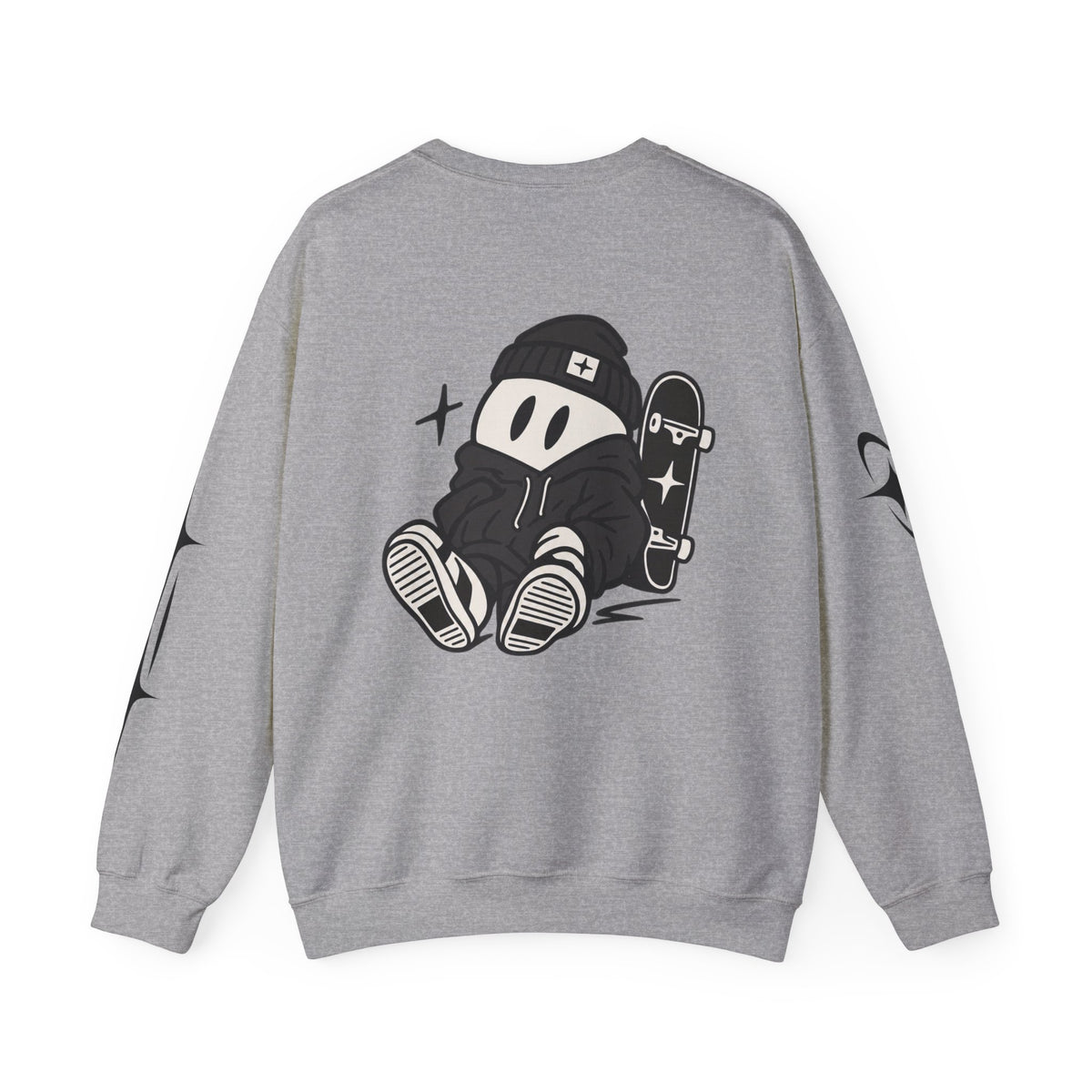 Liptoc Logo Crewneck Sweatshirt — Retro Spacewave Graphic