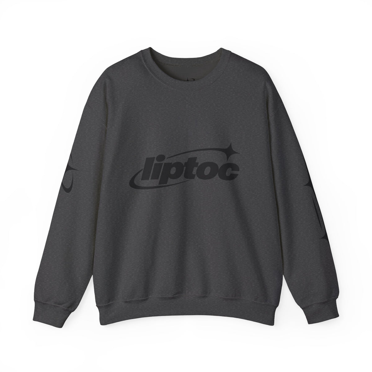 Liptoc Logo Crewneck Sweatshirt — Retro Spacewave Graphic