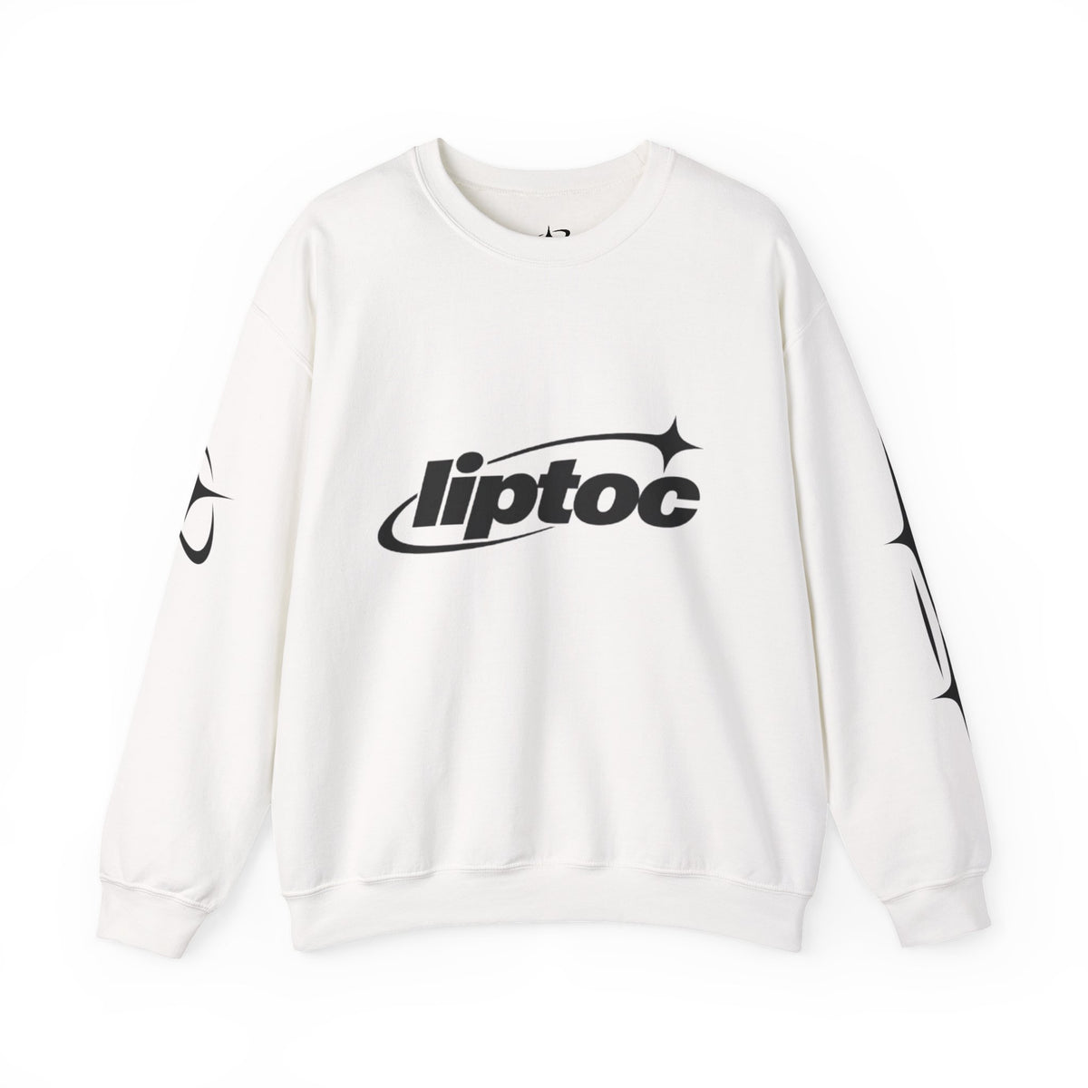 Liptoc Logo Crewneck Sweatshirt — Retro Spacewave Graphic