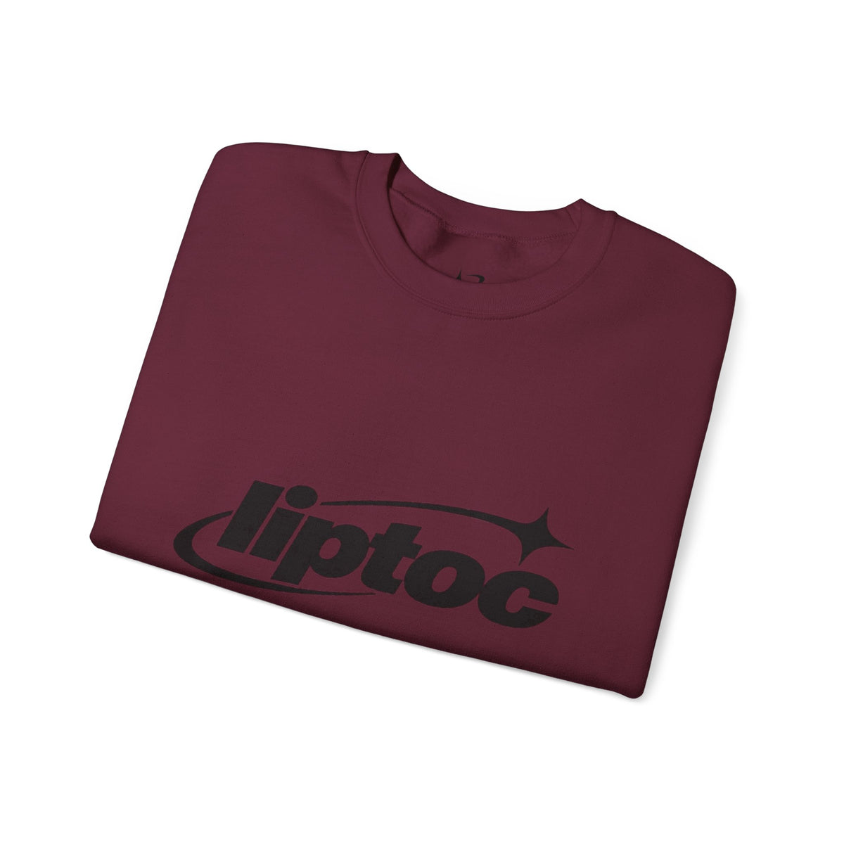 Liptoc Logo Crewneck Sweatshirt — Retro Spacewave Graphic