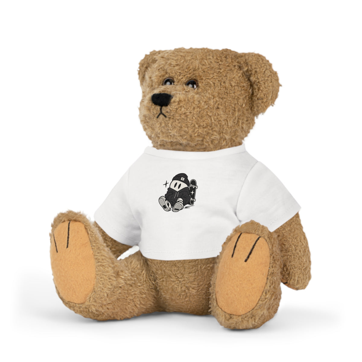 Classic Teddy Bear Plush Toy with Cute Cartoon T-Shirt
