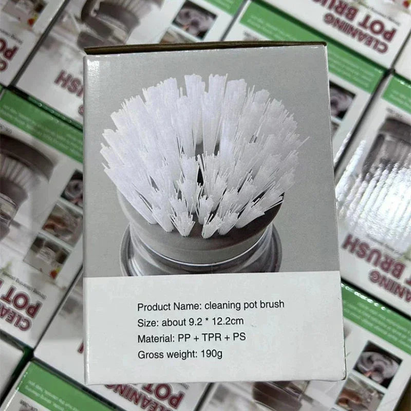 Cepillo Fregaplatos con Dispensador de Jabón Automático