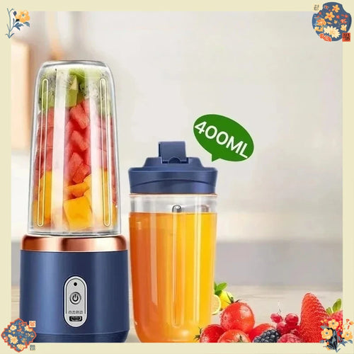 Batidora Portátil USB 400ml – Smoothies y Batidos Donde Quieras