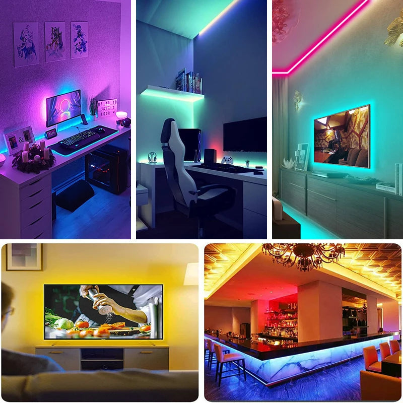 Tiras LED RGB con Mando a Distancia – Luces Ambiente para Habitación y TV
