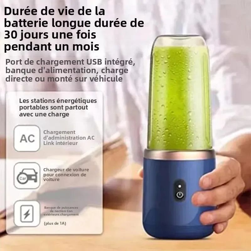 Batidora Portátil USB 400ml – Smoothies y Batidos Donde Quieras