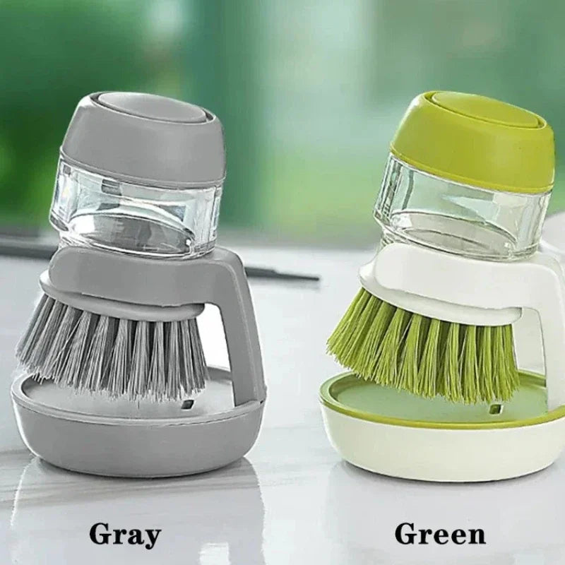 Cepillo Fregaplatos con Dispensador de Jabón Automático