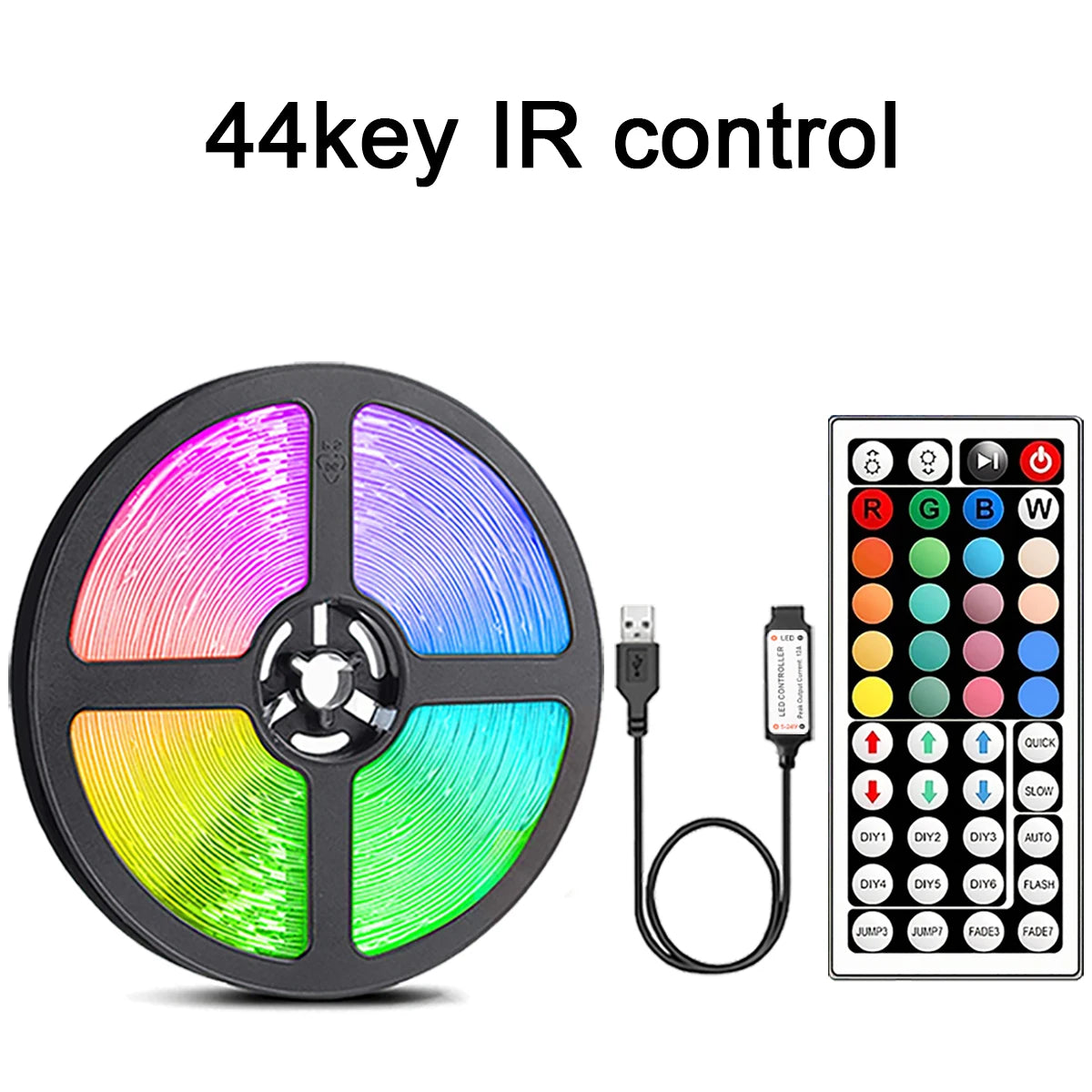 Tiras LED RGB con Mando a Distancia – Luces Ambiente para Habitación y TV