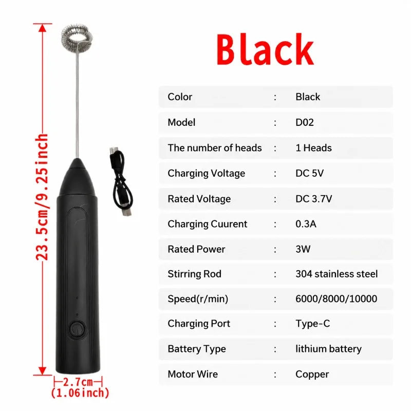 Espumador de Café Eléctrico 2 en 1 – Recargable Type-C