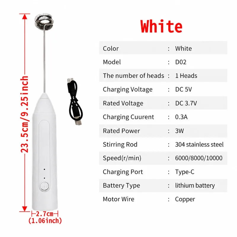 Espumador de Café Eléctrico 2 en 1 – Recargable Type-C